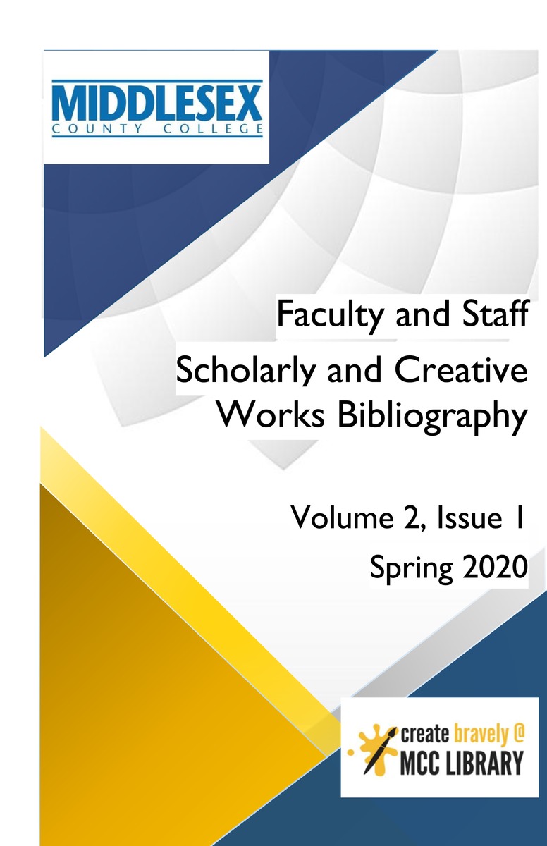 Faculty and Staff Scholarly and Creative Works Bibliography 2020 - Front Cover 1